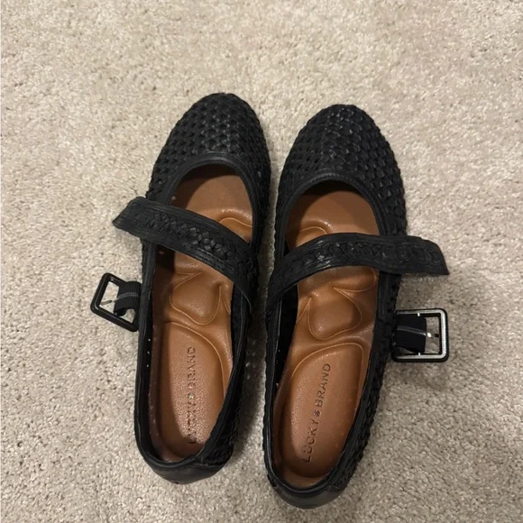 Lucky Brand Black Woven Flats - Picture 2 of 4
